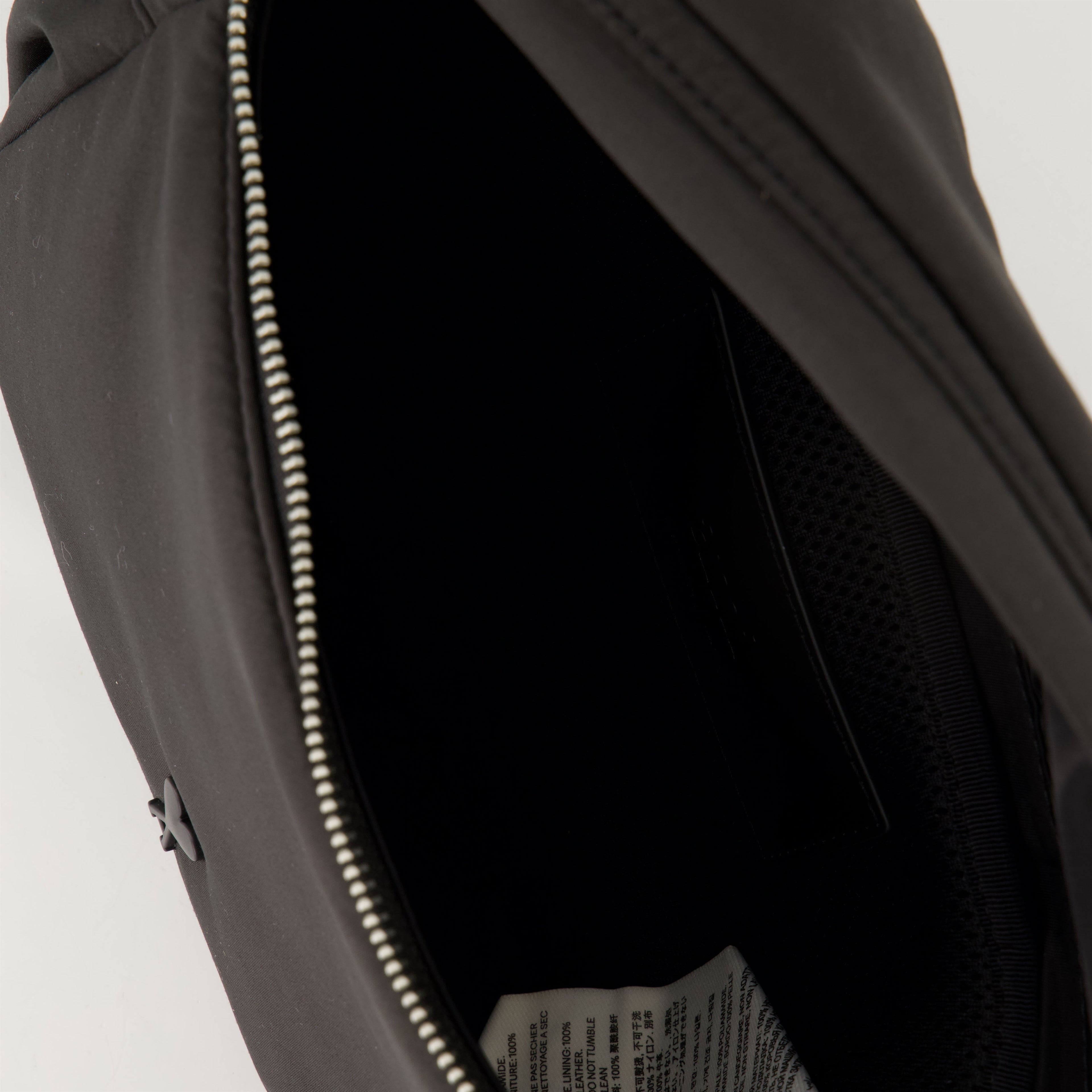 messenger bag, AMI Paris, black nylon bag, unisex bag, everyday accessory