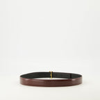 Ami de coeur Bordeaux Belt, AMI Paris belt, leather belt, fashion accessories, adjustable belt