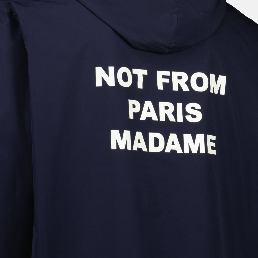 hooded sweatshirt, Drôle de Monsieur, cotton fleece, black sweatshirt, Autumn-Winter collection