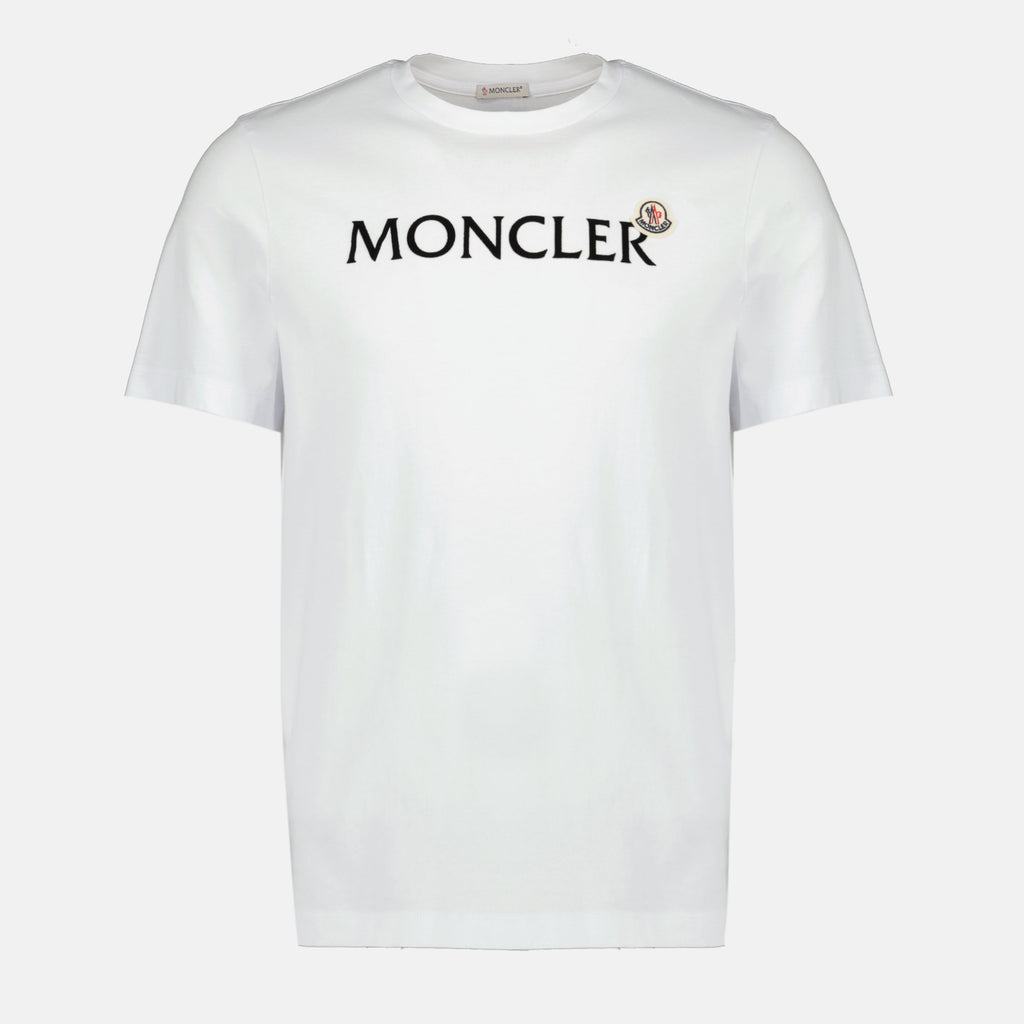 Image du T-shirt logo de Moncler pour hommes - Saison Printemps-Été 2026 - Vue de face