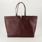 Image of Le Sac Di Bag Folio Bordeaux by Tod's for Women - Season Autumn-Winter 2025 - Front View