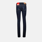 Image of Slim Fit Denim Jeans by Diesel for Men - Season Autumn-Winter 2024 - Detail View 2