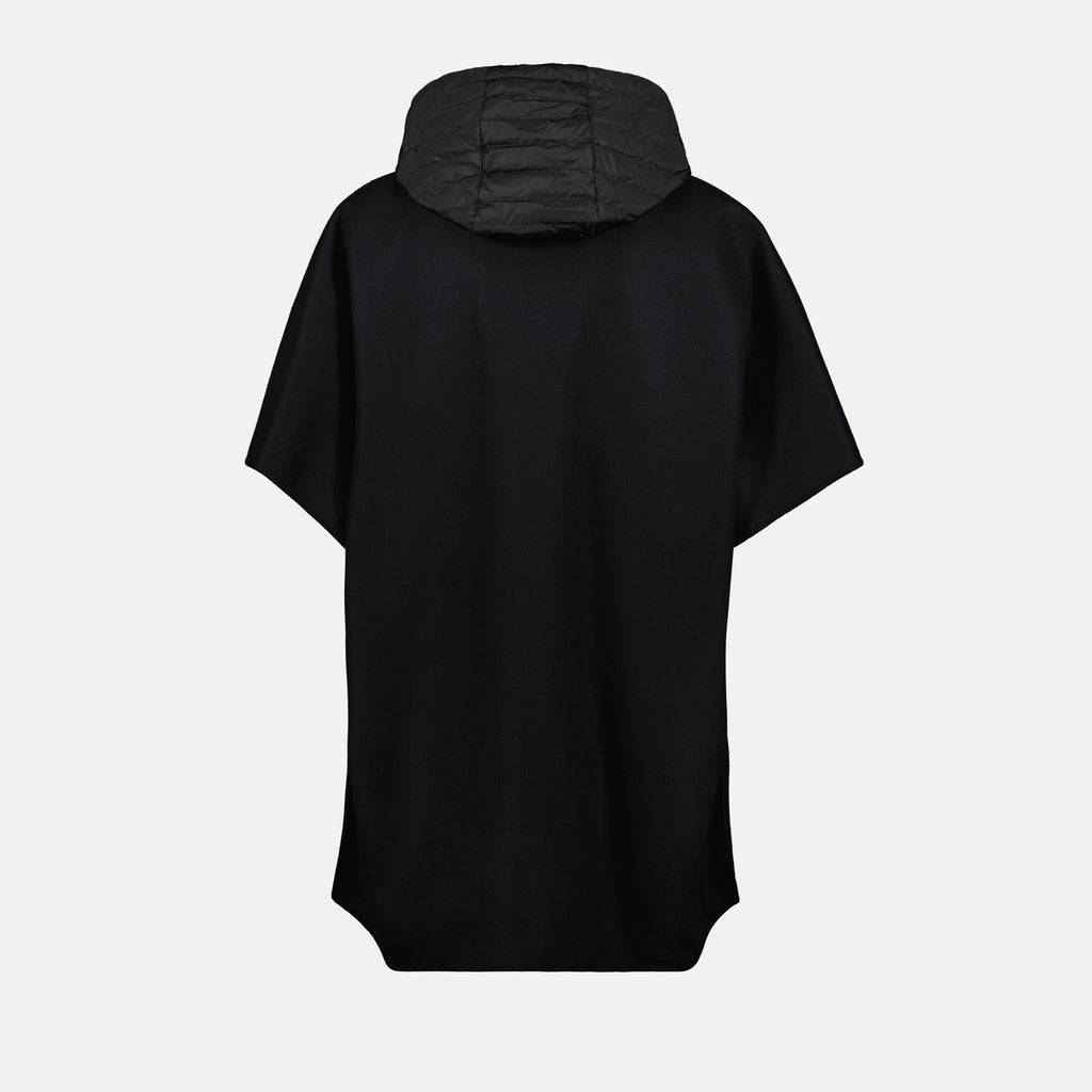 Moncler cape, hooded cape, designer outerwear, women's fashion, autumn-winter collection