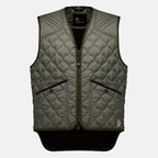 Gilet kaki matelassé en duvet