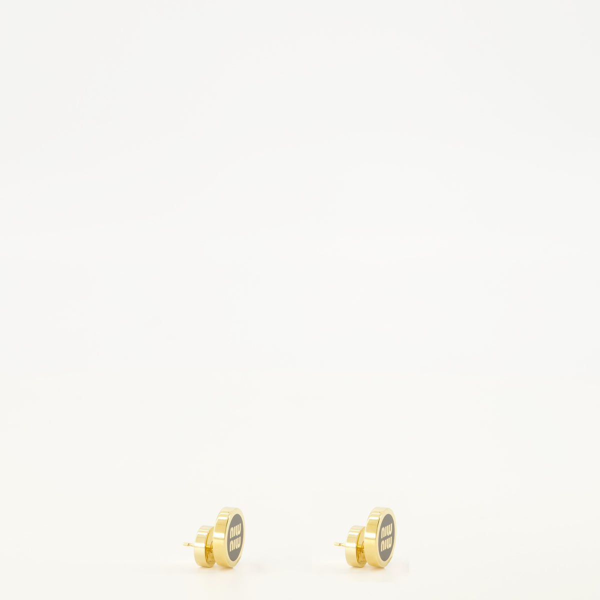 Enamel Black Metal Earrings