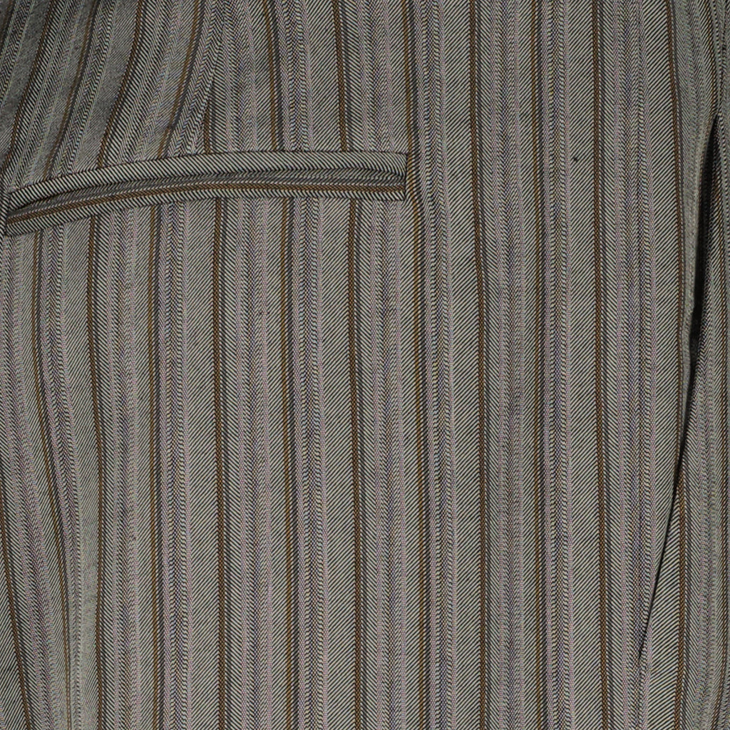 Image of Reyer Striped Gray Pants by Christopher Esber for Women - Season Spring-Summer 2026 - Detail View 1