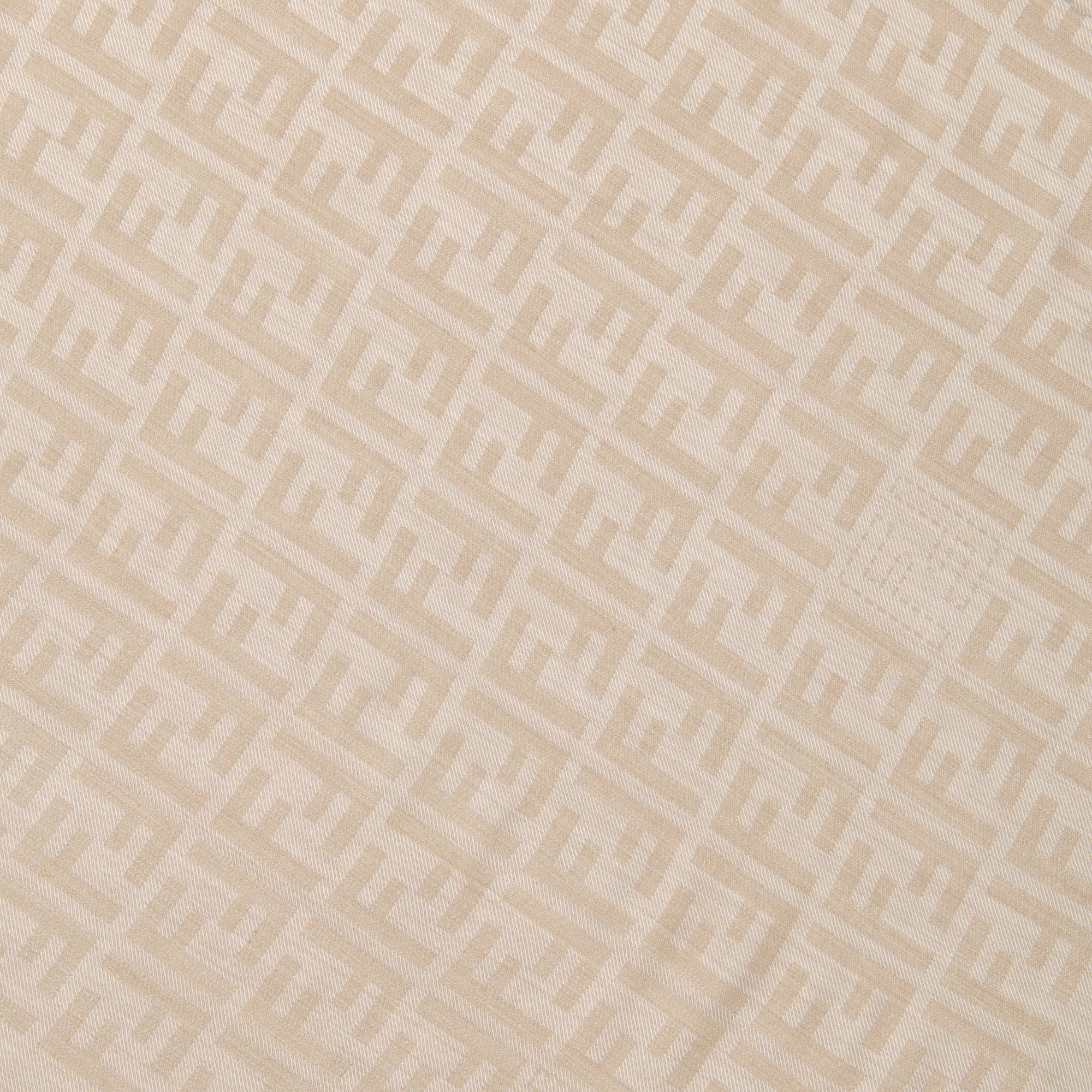 Fendi shawl, beige shawl, wool shawl, FF logo shawl, Spring-Summer 2025 collection