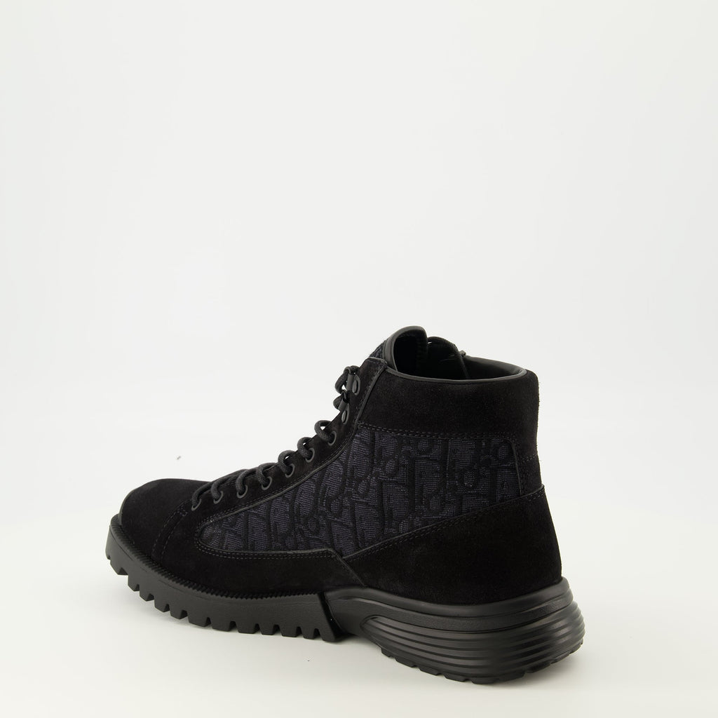 oblique black ankle boots dior men 15636663402876