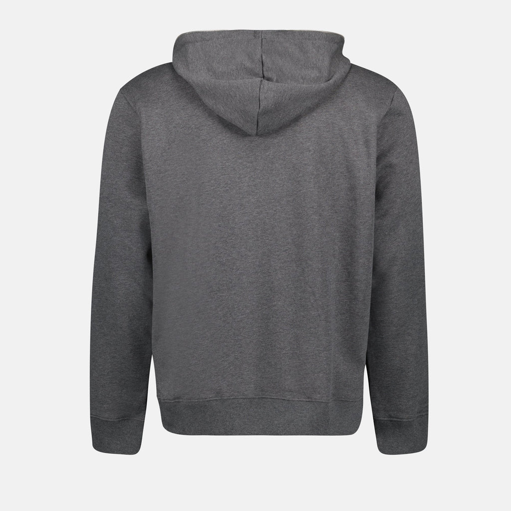 スタンドアップカラー付きジップフーディ