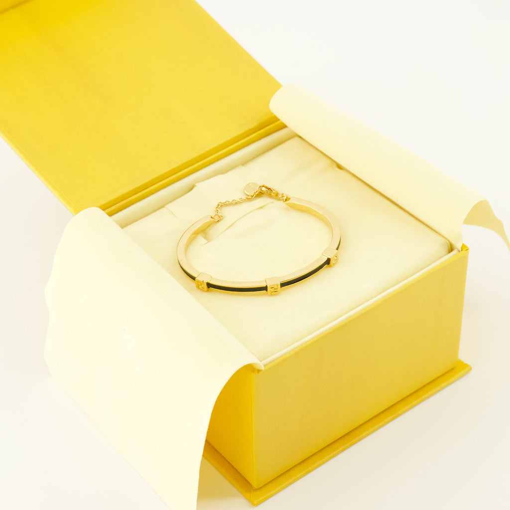 Imagen de la pulsera Forever Fendi en dorado y negro de Fendi para mujeres - Temporada primavera-verano 2026 - Vista detalle 2