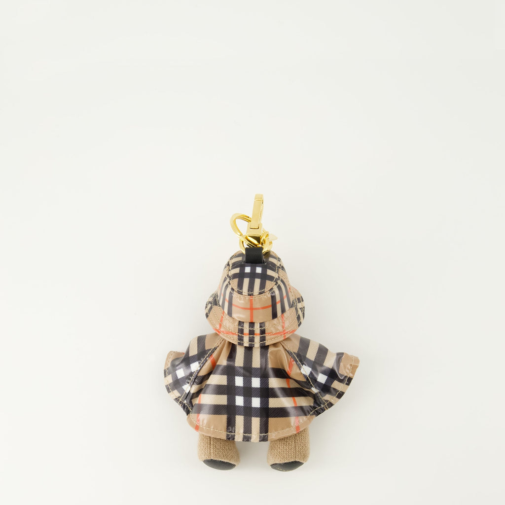 Burberry keychain, Thomas Bear accessory, wool and cashmere keychain, stylish keychain, luxury fashion accessories