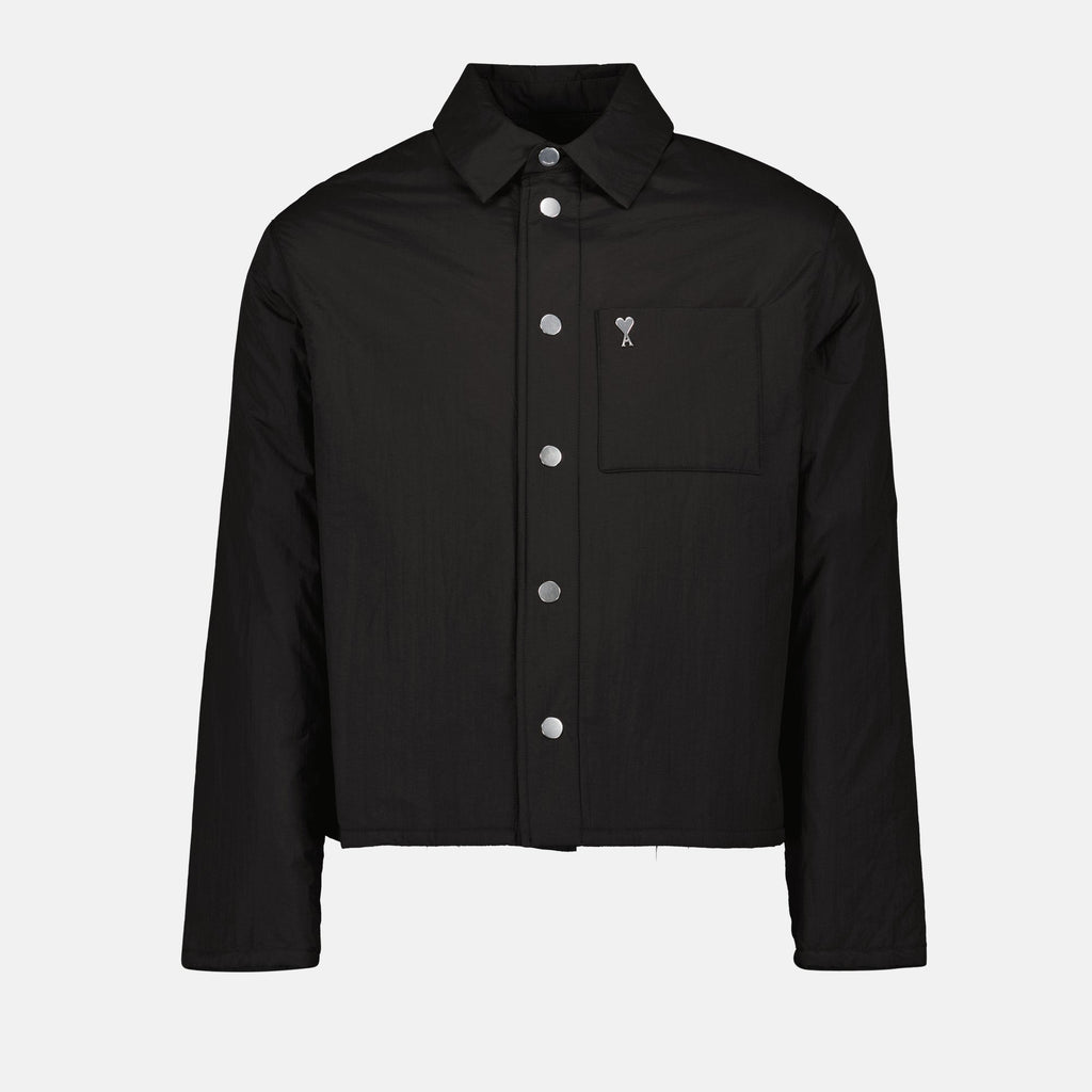 Black Nylon Overshirt