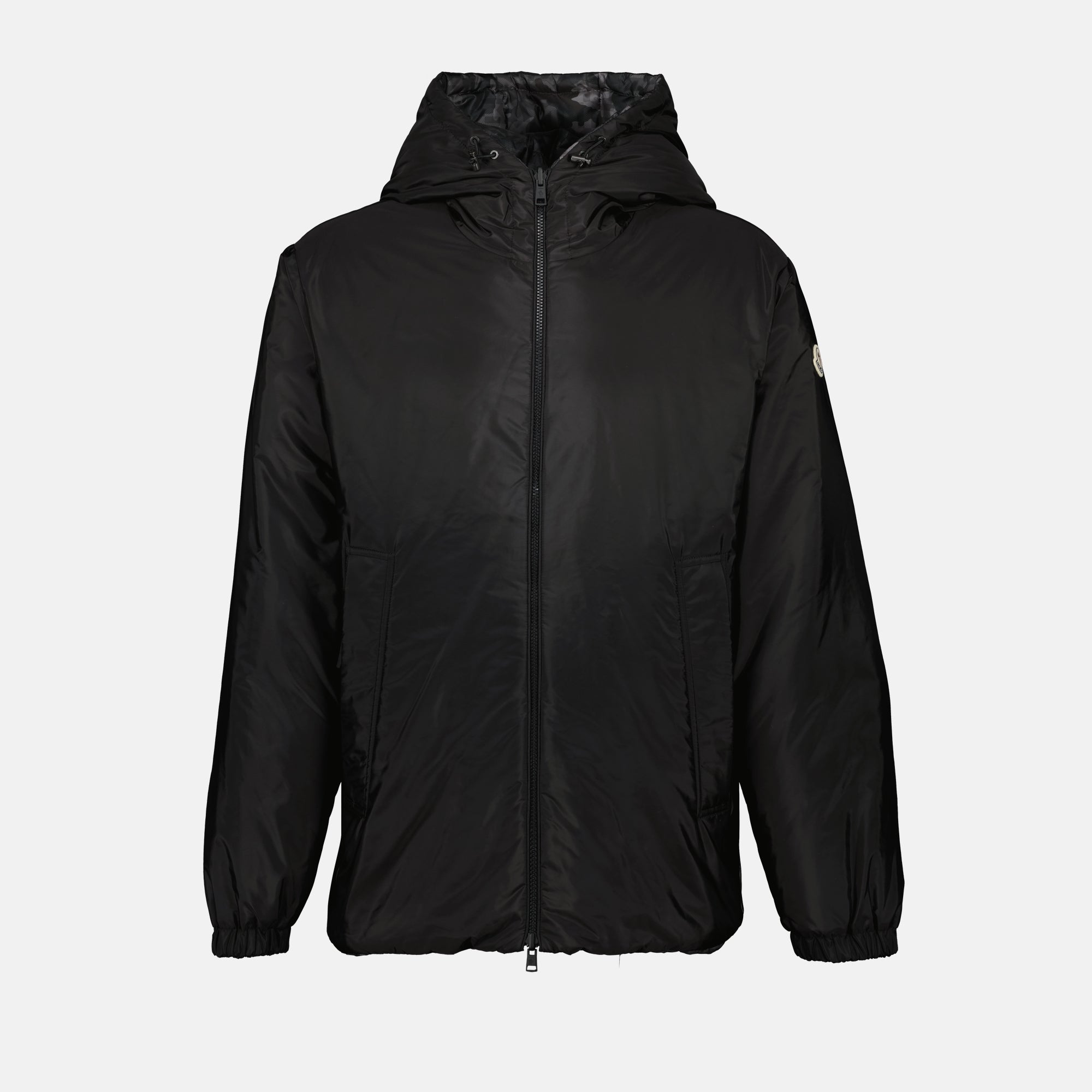 Moncler jacket, reversible down jacket, autumn winter fashion, military print jacket, designer outerwear