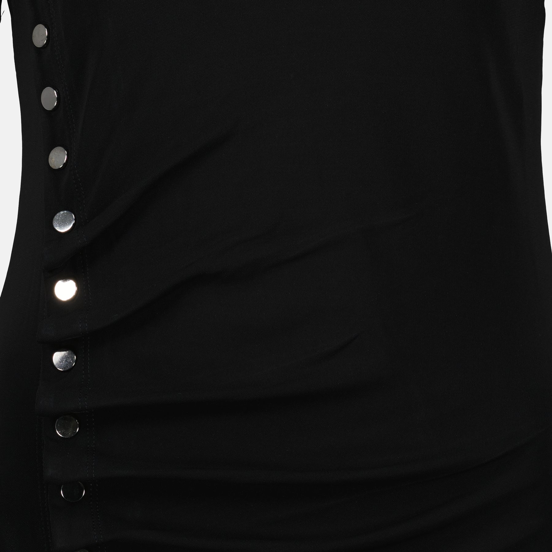 black draped dress, viscose dress, asymmetrical dress, Rabanne dress, elegant women's dress