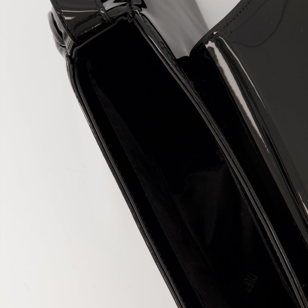 crossbody bag, Diesel accessory, black bag, polyurethane handbag, fashionable purse