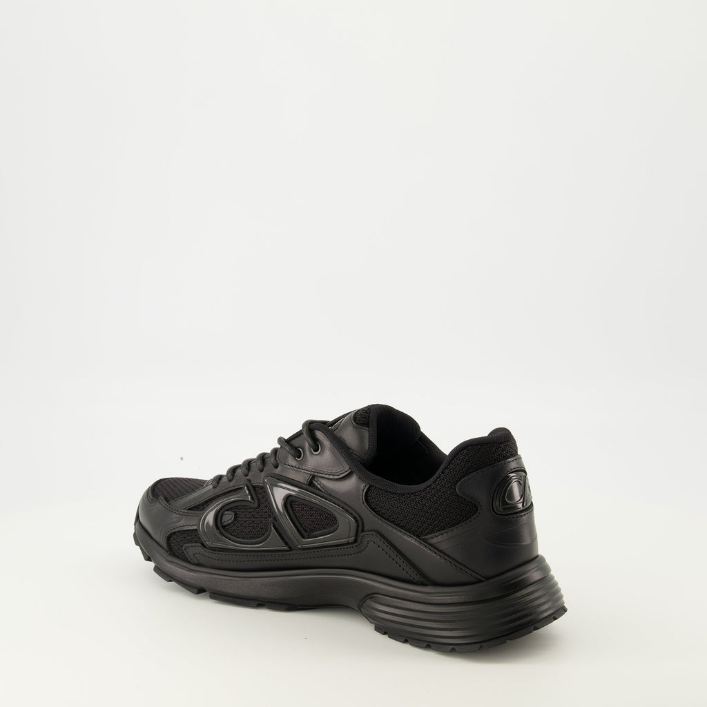 Immagine delle Sneakers Nere B30 di Dior per Uomo - Stagione Autunno-Inverno 2025 - Vista Posteriore Destra in Tre Quarti