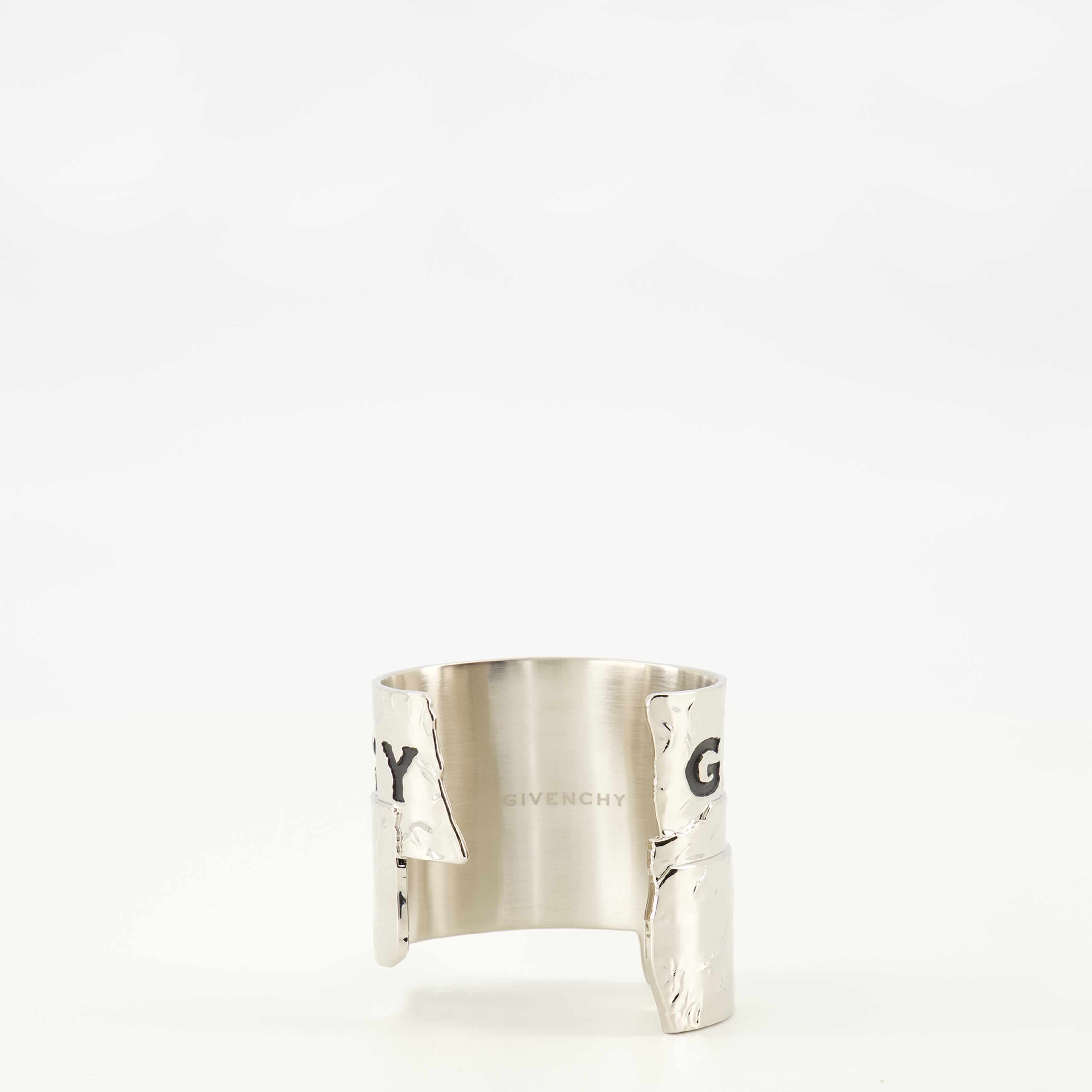 Givenchy bracelet, silver cuff bracelet, luxury jewelry, elegant accessories, brass bracelet