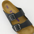 Image of Arizona Black Sandals by Birkenstock for Men - Season Spring-Summer 2025 - Top Detail View