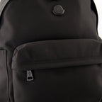 Moncler backpack, New Pierrick, waterproof nylon bag, black backpack, designer accessories
