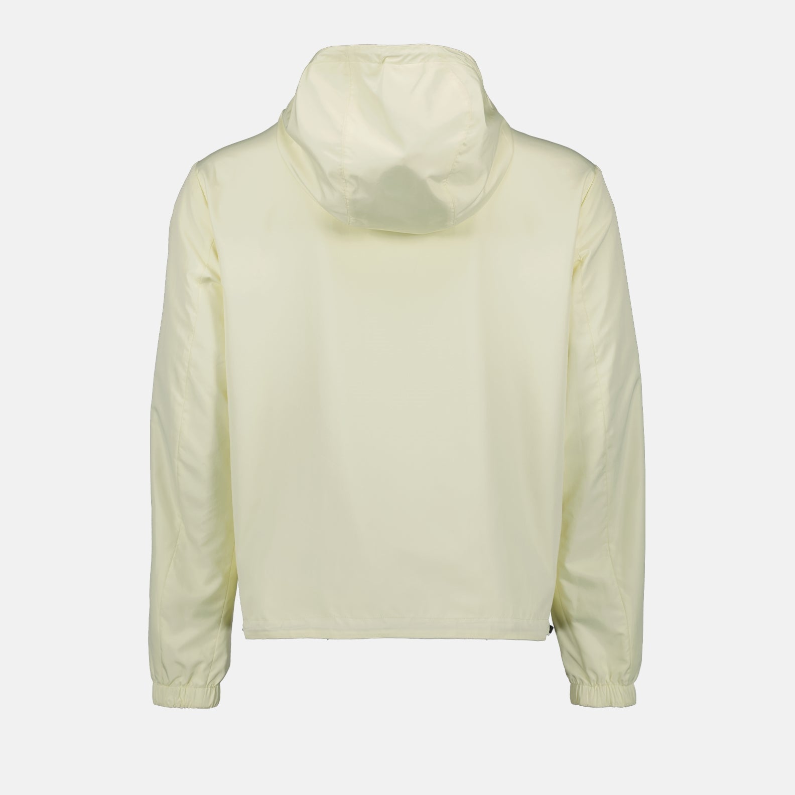 luxury windbreaker, white nylon jacket, K-Way Fendi collaboration, Spring-Summer 2024, high-end fashion