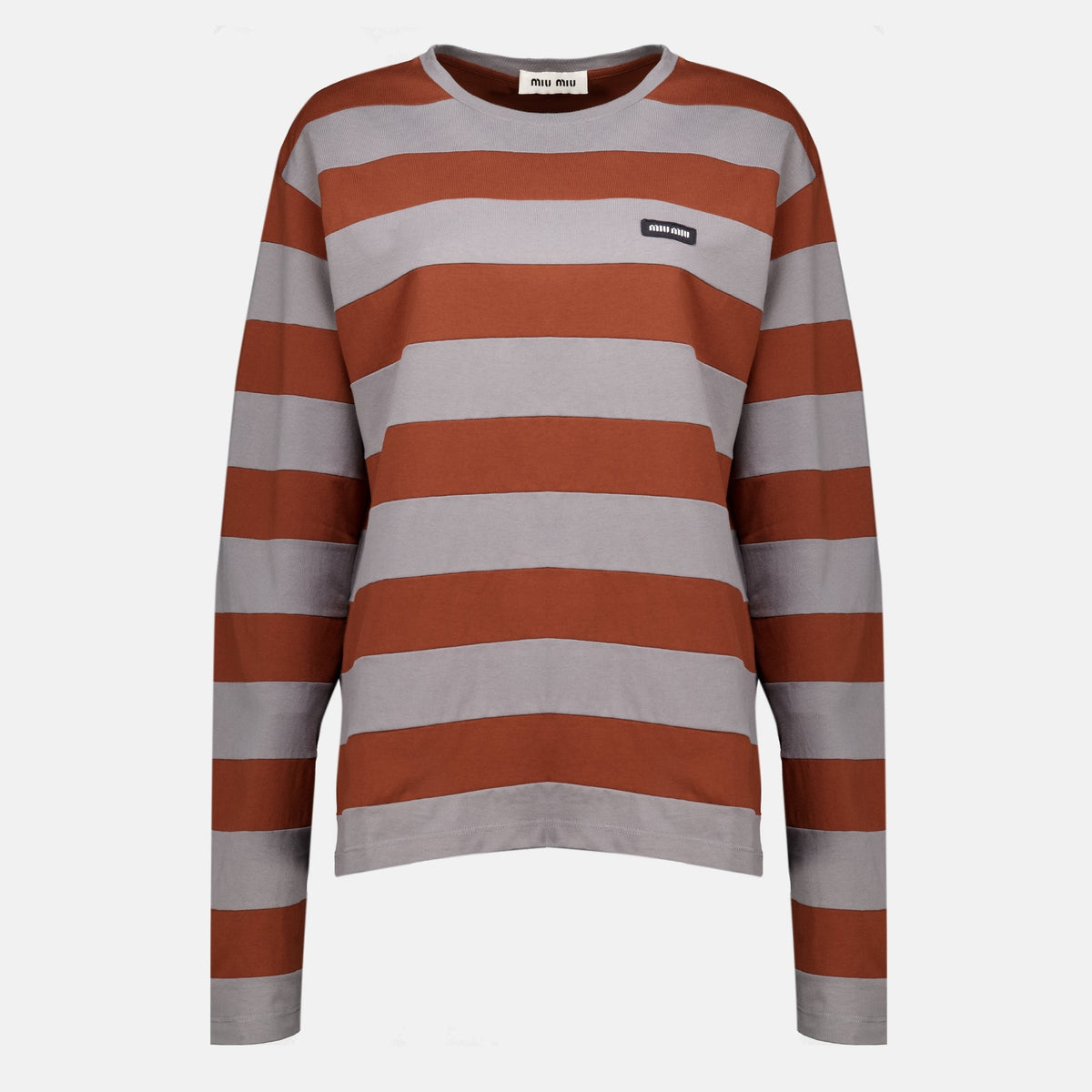 Gestreiftes Jersey-T-Shirt
