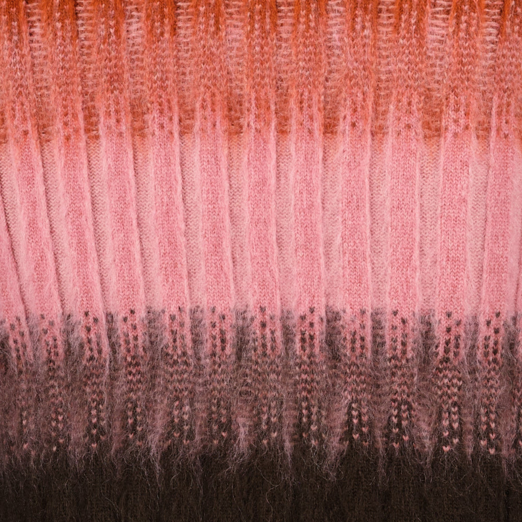 Imagem de uma saia de mohair e lã multicor da Fendi para mulheres - Temporada Outono-Inverno 2025 - Detalhe 2