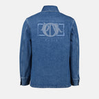 Dior Charm Denim Overshirt, Men's Luxury Fashion, Blue Denim Overshirt, Autumn-Winter Collection, Designer Denim Shirt
