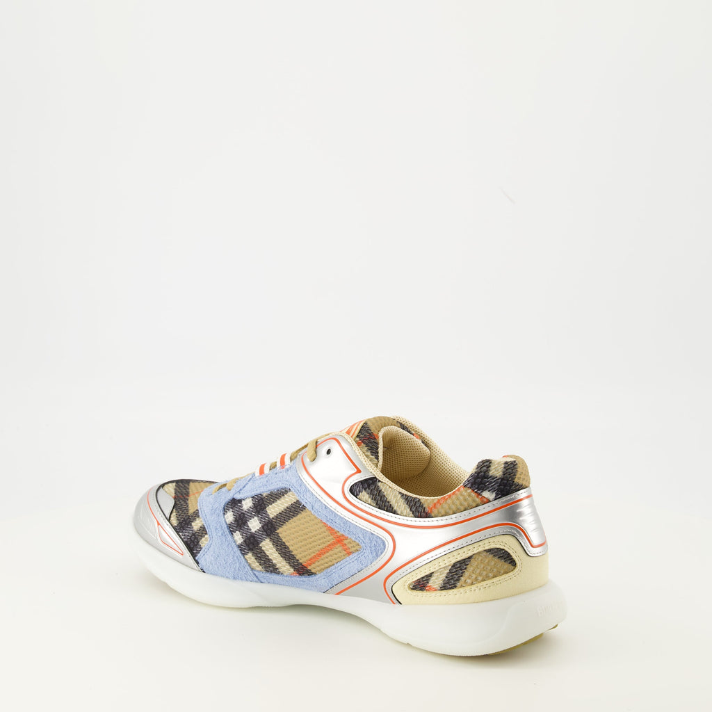 Burberry sneakers, Matrix Sport Sneakers, luxury sneakers, check pattern sneakers, men's footwear
