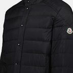 Moncler down jacket, black nylon jacket, men's outerwear, quilted jacket, Spring-Summer 2025