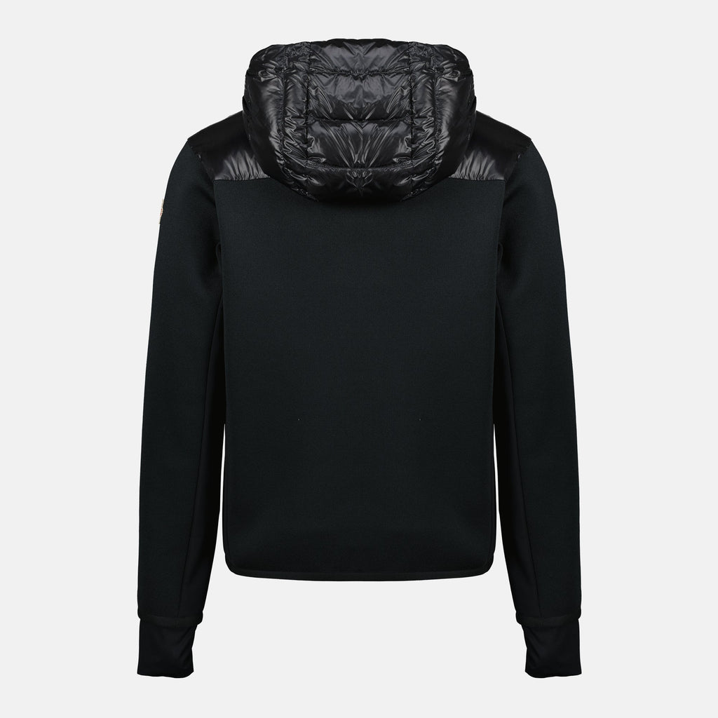 Moncler Grenoble cardigan, black zipped cardigan, autumn-winter collection, men's fashion, practical outerwear