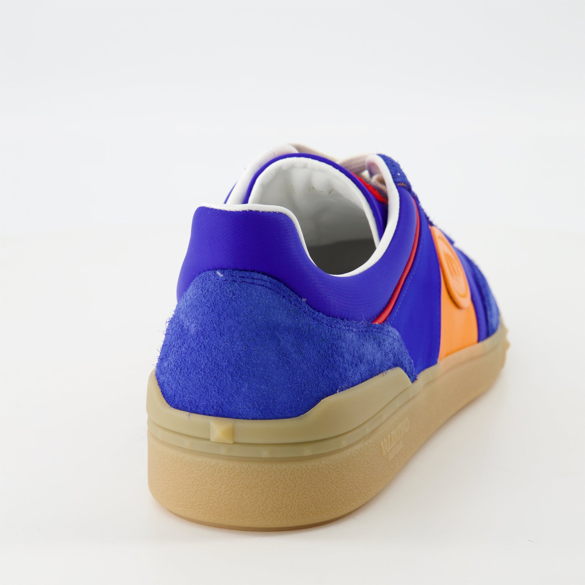 blue leather baskets, Valentino Garavani sneakers, men's footwear, stylish casual shoes, designer sneakers