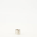 Givenchy Tape Ring, silver-tone ring, brass ring, engraved logo, Autumn-Winter collection