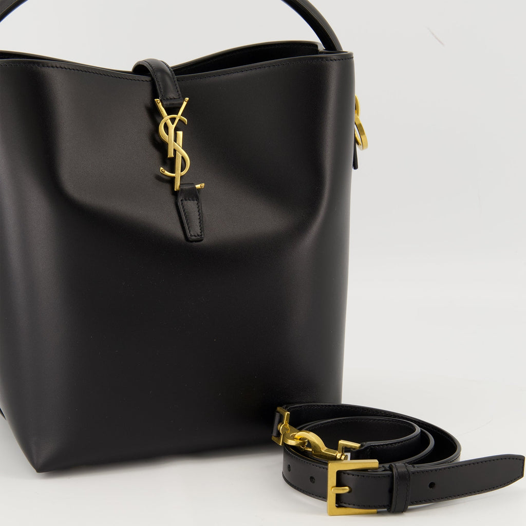 Sac le 37, Saint Laurent bag, black leather handbag, luxury accessories, smooth calfskin