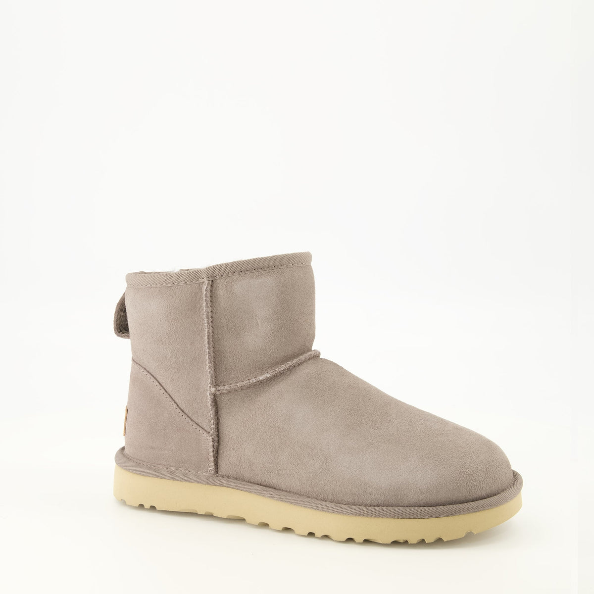 Botas Classic Mini II grises de piel de oveja