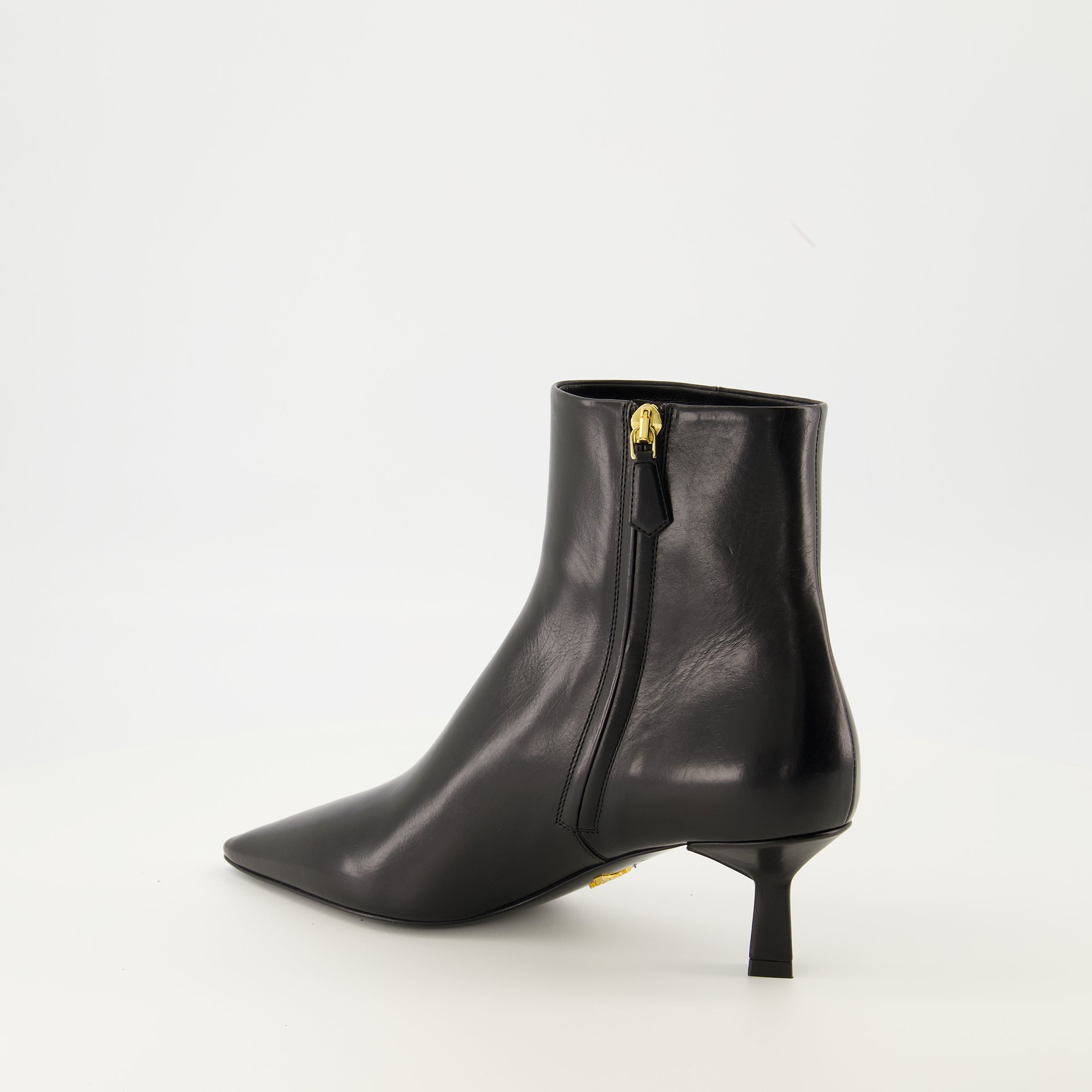 prada black brushed leather ankle boots we in style prada women 15546868040060