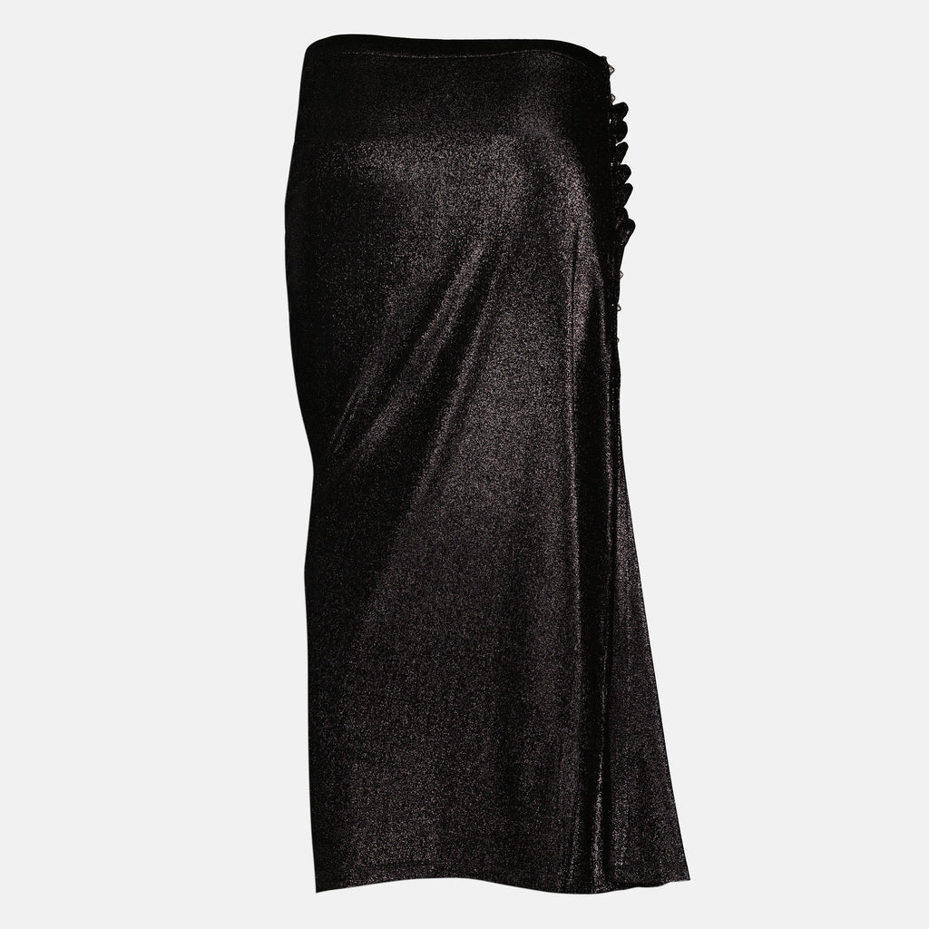 Drapierte Midi-Jersey-Rock
