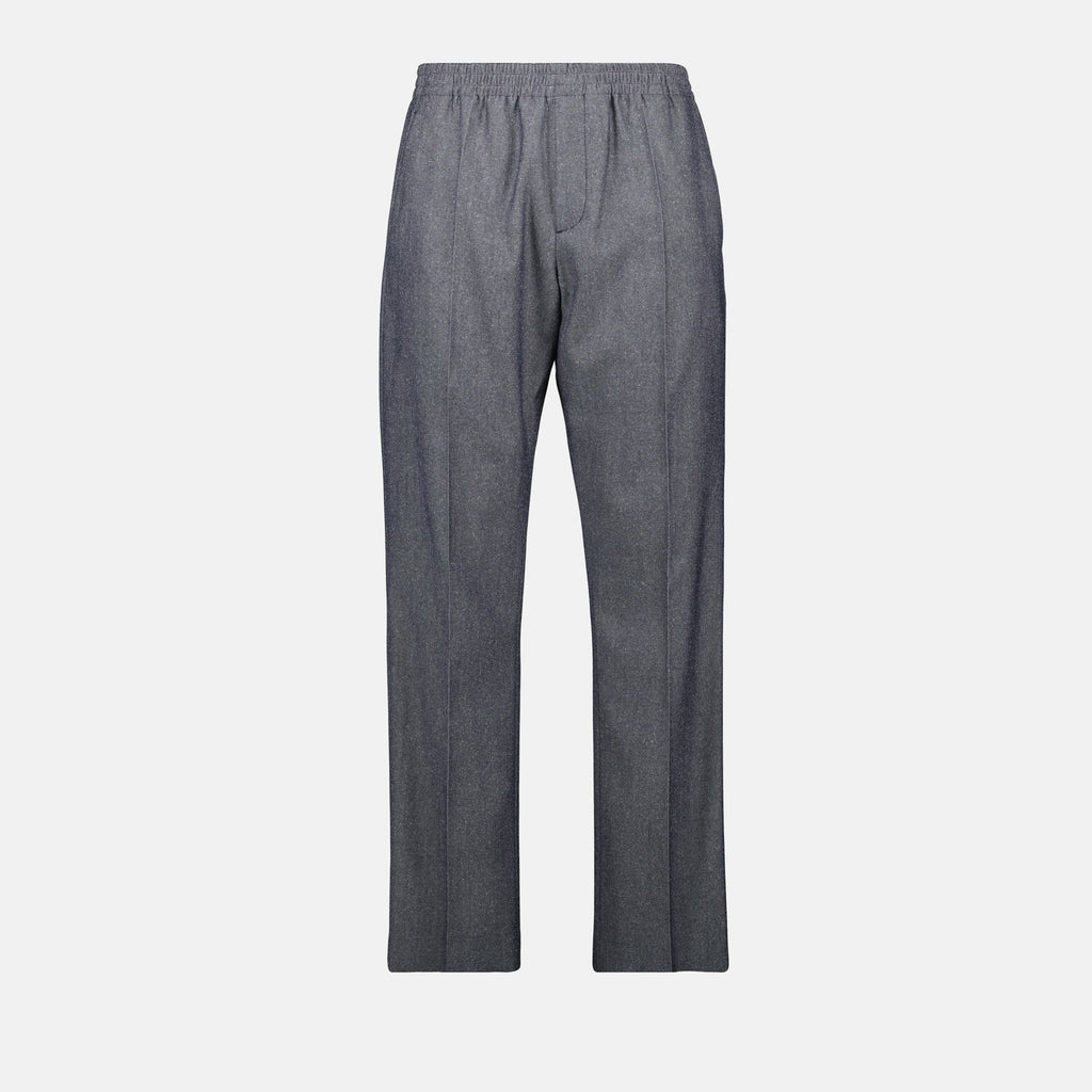 Image of Wool and Silk Sweatpants by Dior for Men - Season Spring-Summer 2025 - Front View