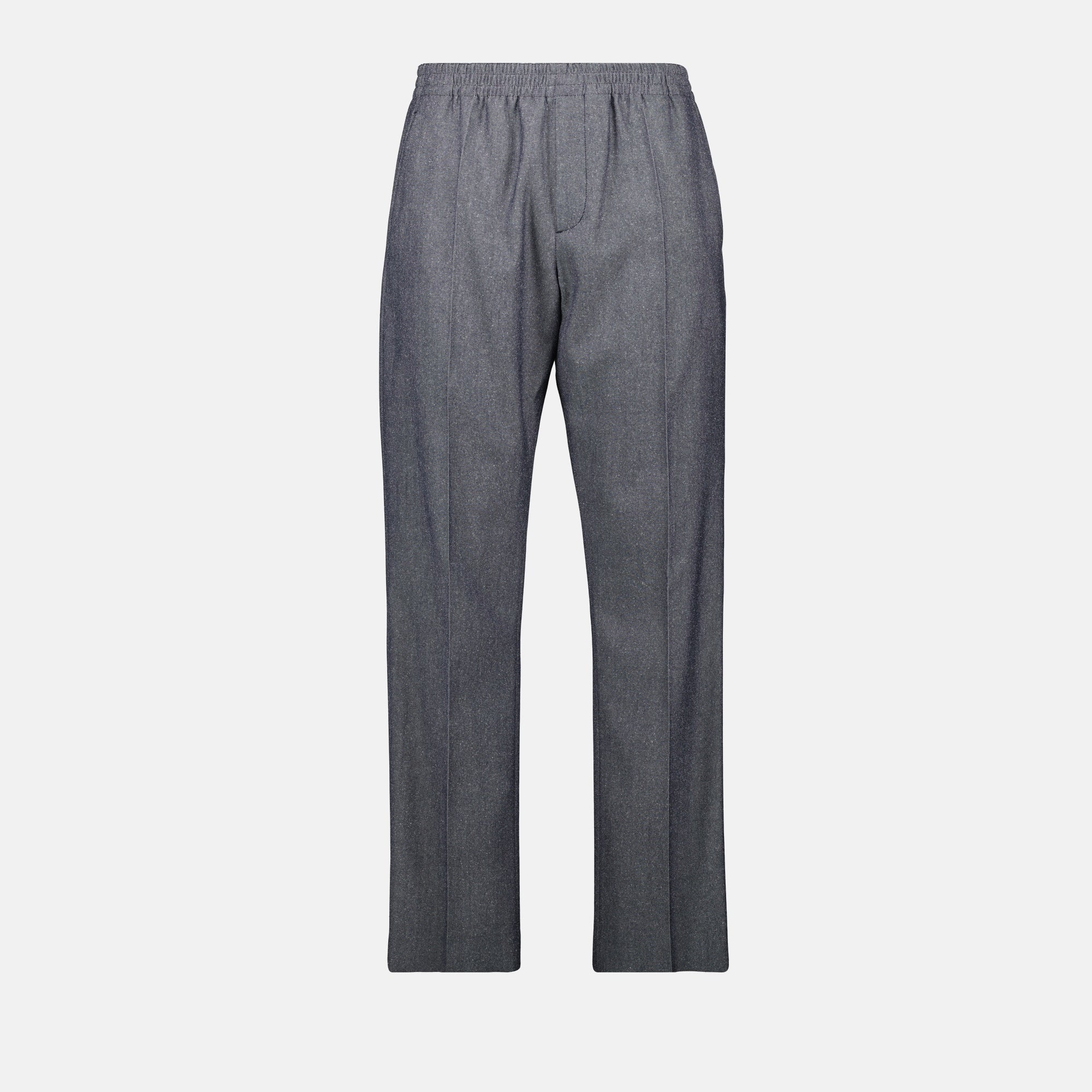 Image of Wool and Silk Sweatpants by Dior for Men - Season Spring-Summer 2025 - Front View