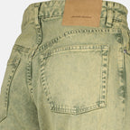 Image de Jean Large Kaki par Ami PARIS pour Femmes - Saison Printemps-Été 2025 - Détail Vue 8