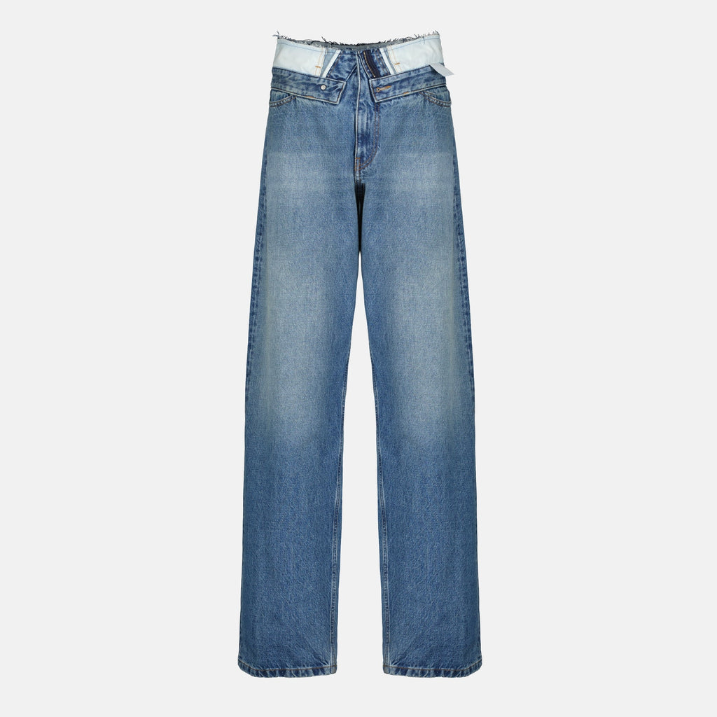 Mm6의 여성용 드로이트 데님 진 이미지 - 2026년 봄-여름 시즌 - 앞보기