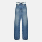 Imagen del Jean Droit de Denim de Mm6 para Mujeres - Temporada Primavera-Verano 2026 - Vista Frontal