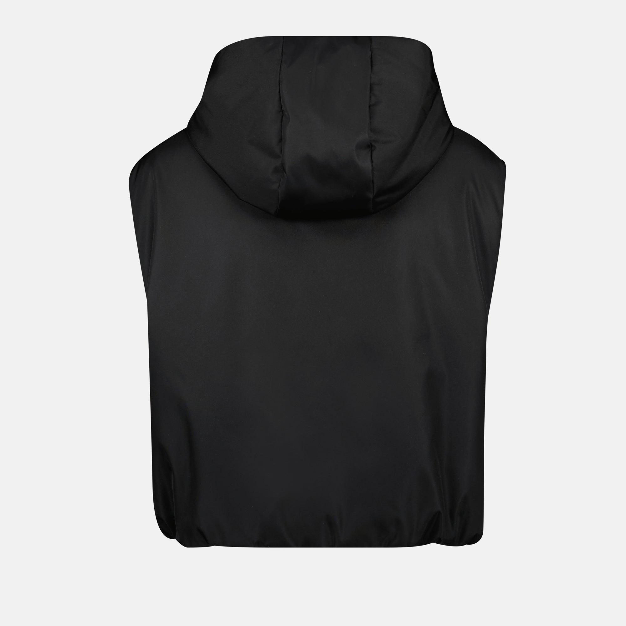 Image of Sleeveless Re-nylon Vest Black by Prada for Women - Season Spring-Summer 2025 - Product detail view 1
