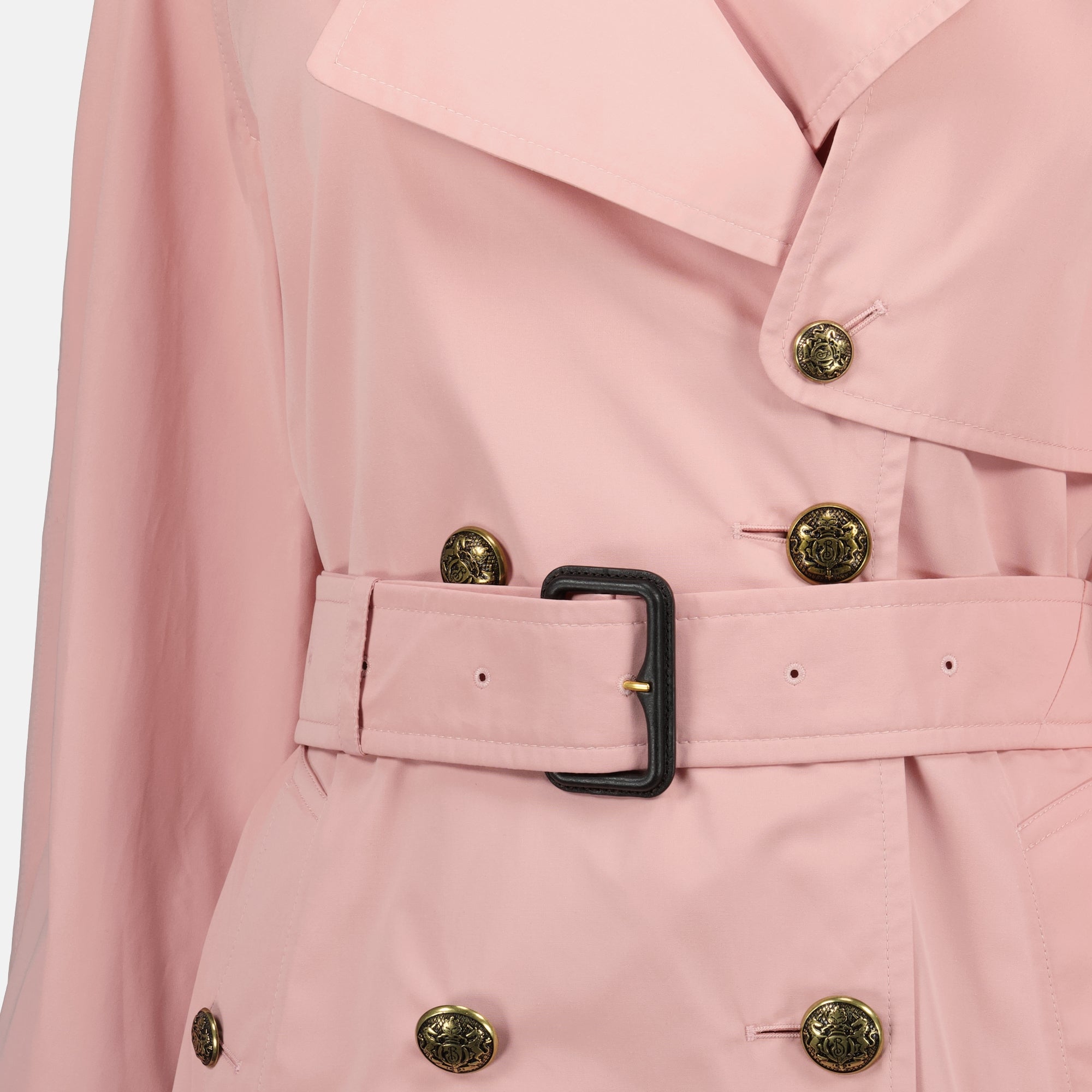 Short Fitzrovia Trench Coat in Pink - Burberry - Women | WE IN STYLE