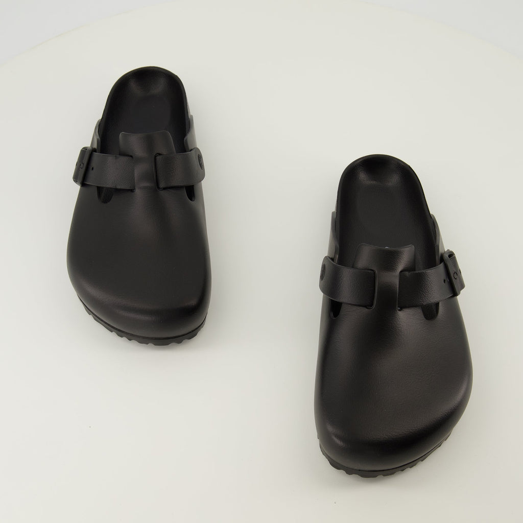 Birkenstock Boston Mules, EVA slip-on shoes, adjustable mules, black mules, comfortable footwear