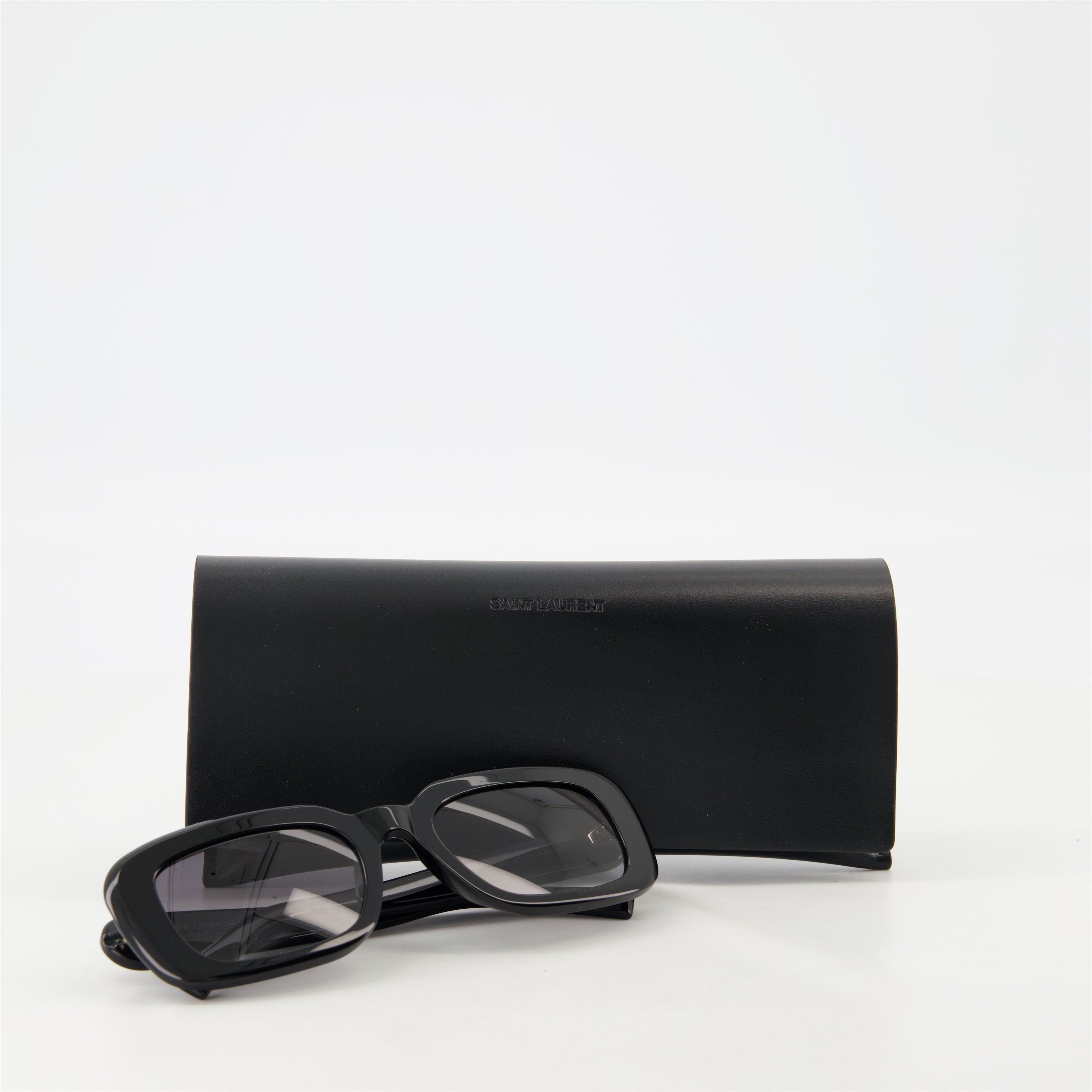 SL M130 sunglasses, black sunglasses, acetate frame eyewear, unisex sunglasses, Saint Laurent accessories