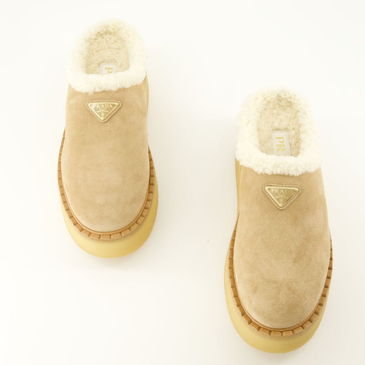 Mules de Ante Beige