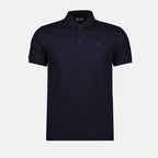 Burberry polo, blue polo shirt, classic polo, men's apparel, cotton shirt
