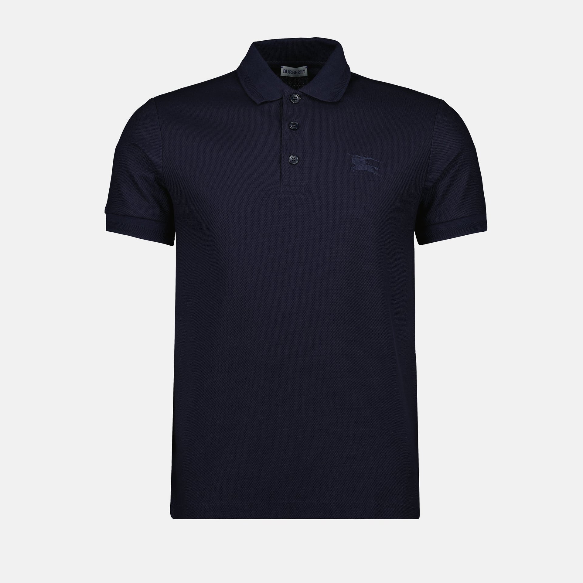 Classic Blue Piqué Polo Shirt Burberry Men WE IN STYLE