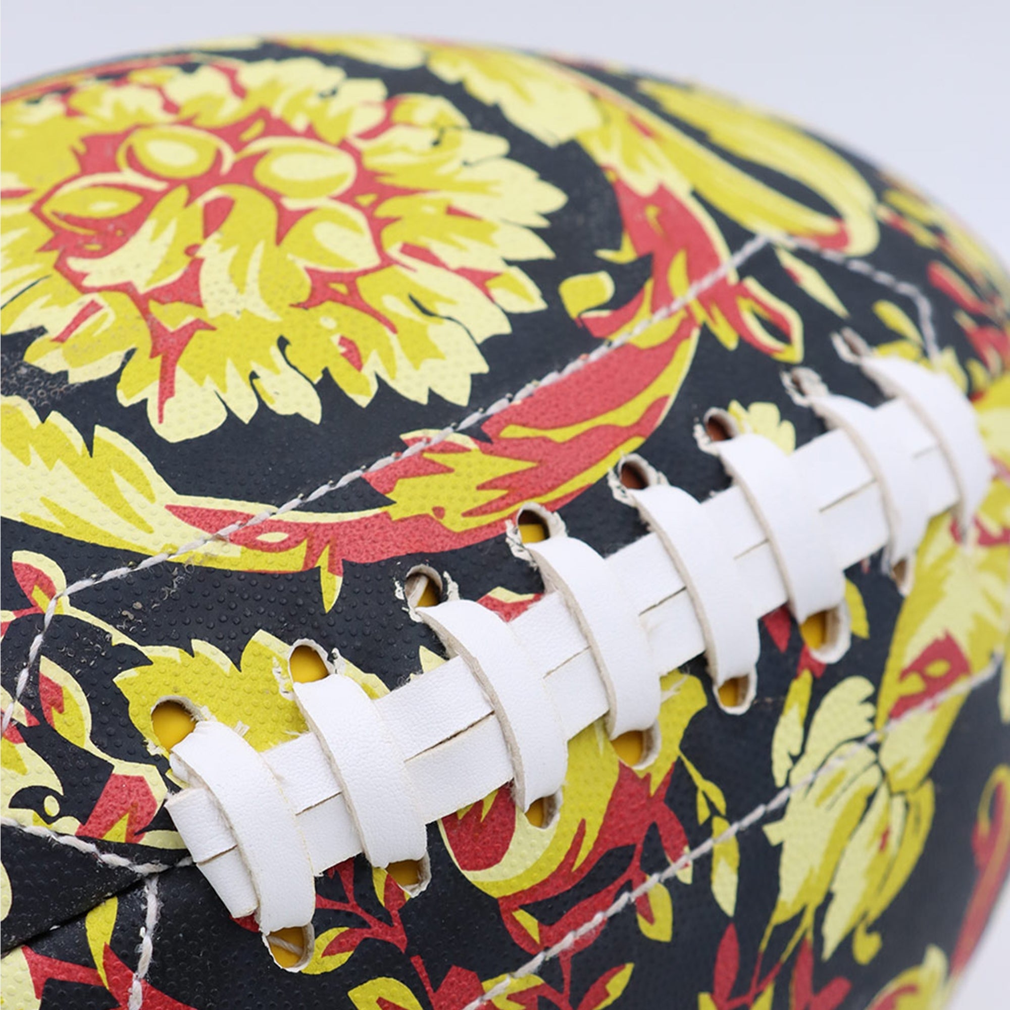 rugby ball, Versace, Barocco print, premium leather, sports accessories