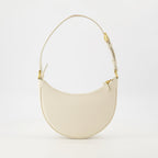 mini hobo bag, Valentino Garavani, leather handbag, beige bag, luxury accessories